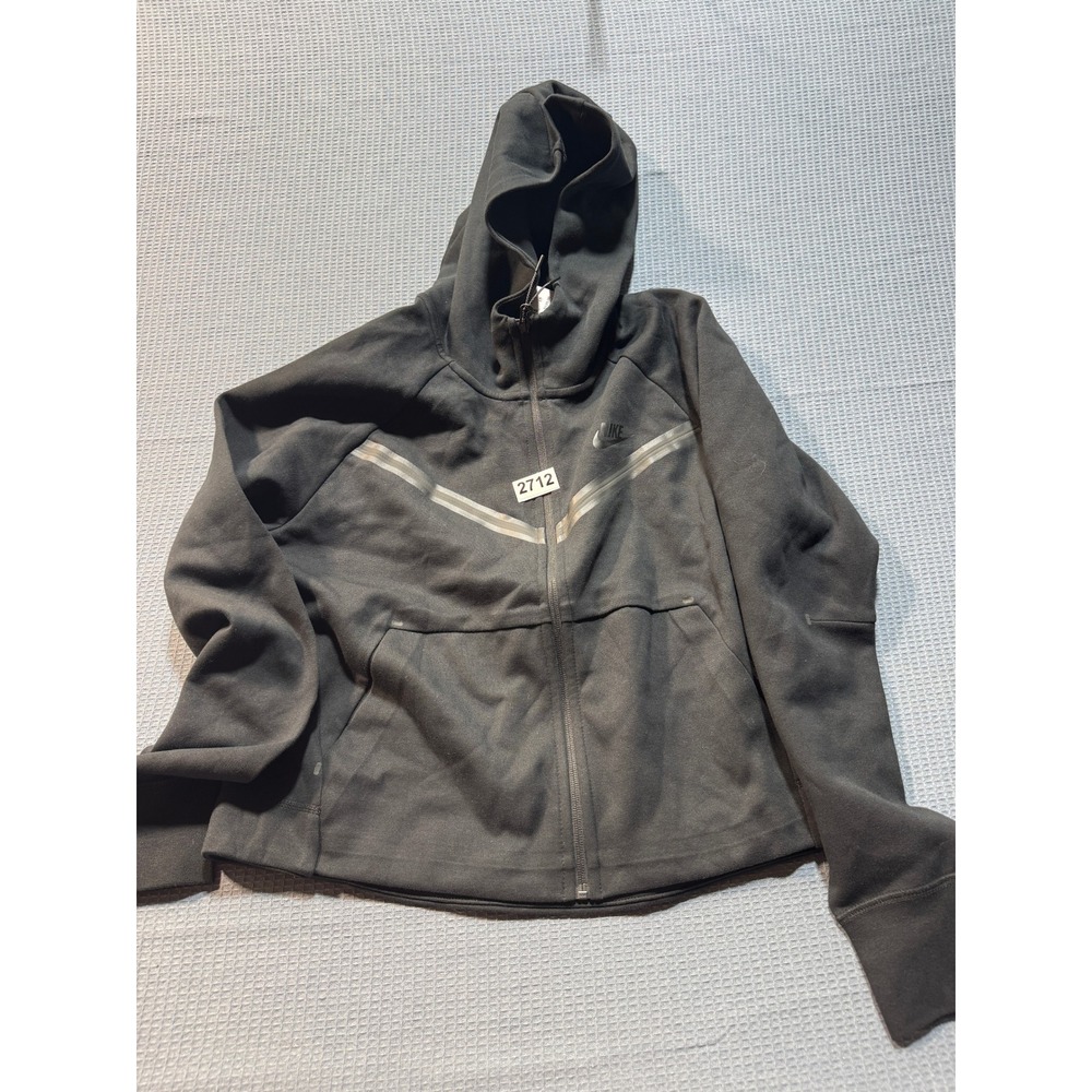 Nike Tech Fleece Full Zip Hoodie Womens Size M Black NEW